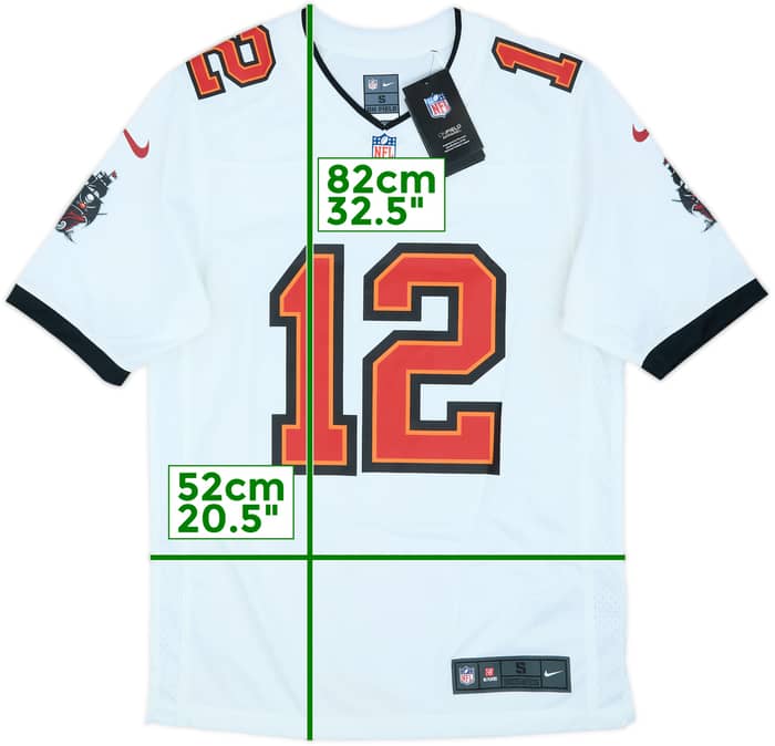 2020-22 Tampa Bay Buccaneers Brady #12 Nike Game Away Jersey (S)