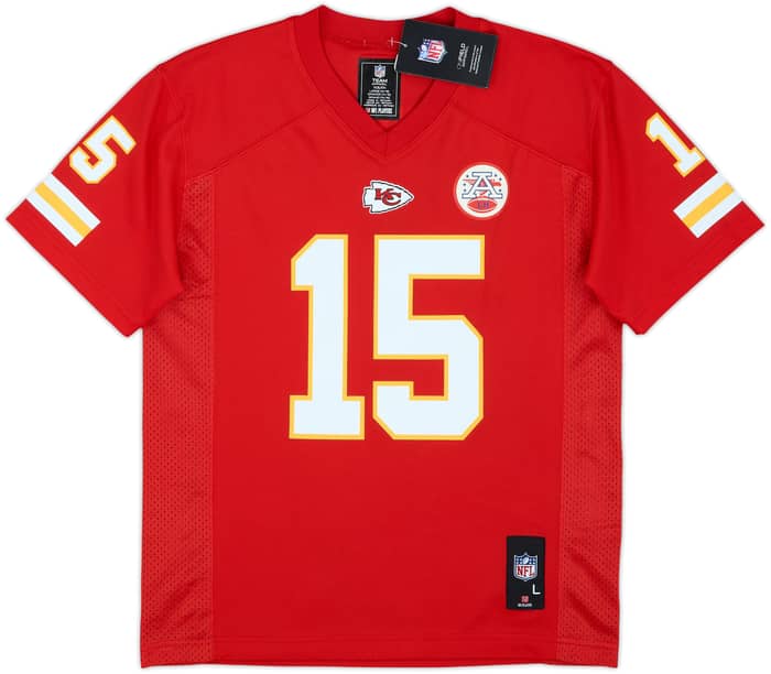 2017-25 Kansas City Chiefs Mahomes #15 NFL Replica Home Jersey (L.Boys)