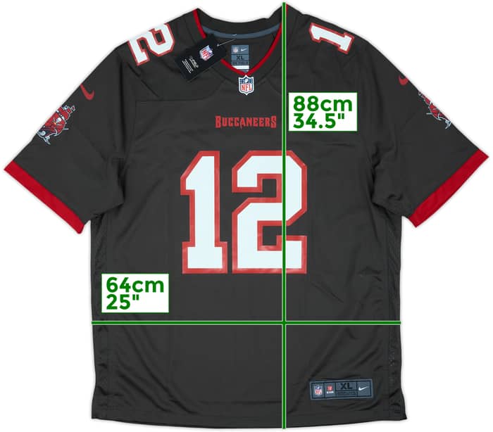 2020-22 Tampa Bay Buccaneers Brady #12 Nike Game Alternate Jersey (XL)