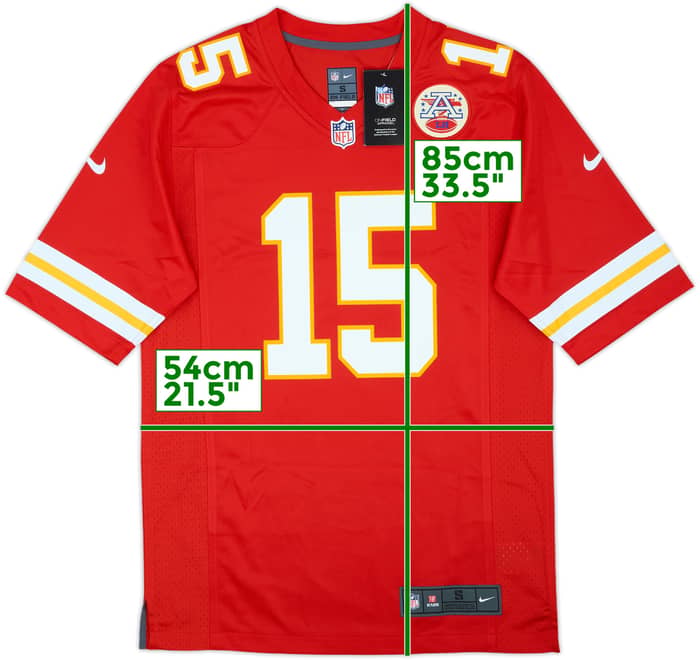 2017-25 Kansas City Chiefs Mahomes #15 Nike Game Home Jersey (S)