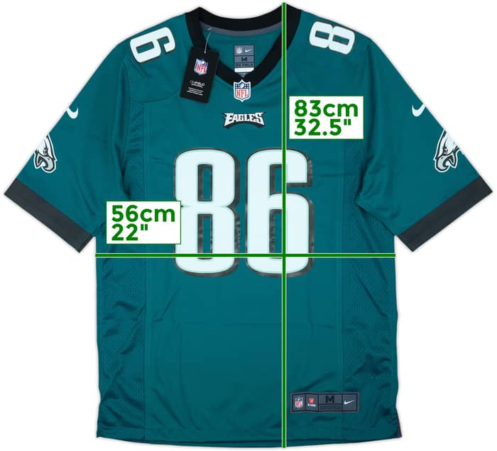2013-21 Philadelphia Eagles Ertz #86 Nike Game Home Jersey (M)