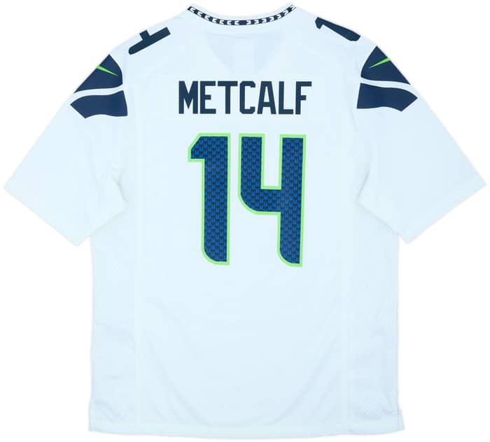 2019-24 Seattle Seahawks Metcalf #14 Nike Game Away Jersey (L)