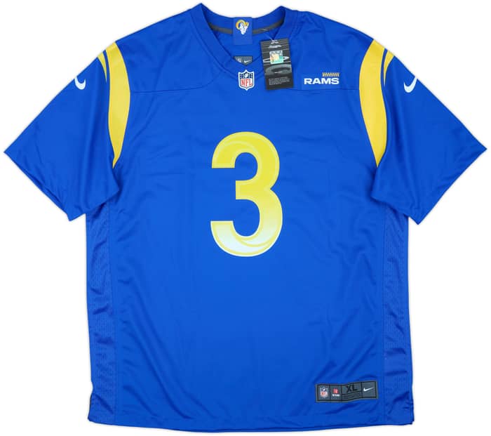 2021 LA Rams Beckham Jr #3 Nike Game Home Jersey (XL)