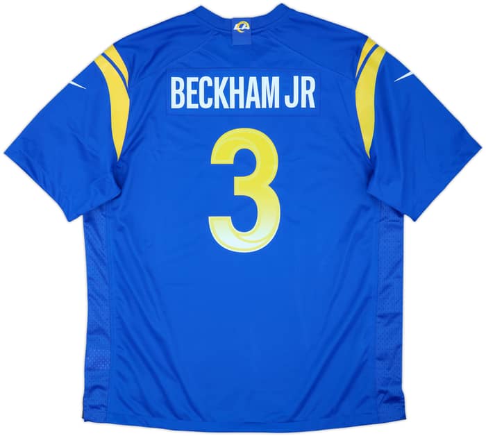2021 LA Rams Beckham Jr #3 Nike Game Home Jersey (XL)