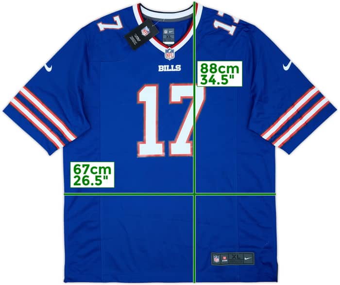 2018-25 Buffalo Bills Allen #17 Nike Game Home Jersey (XL)
