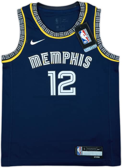 2021-22 Memphis Grizzlies Morant #12 Nike Swingman Alternate Jersey (S.Boys)