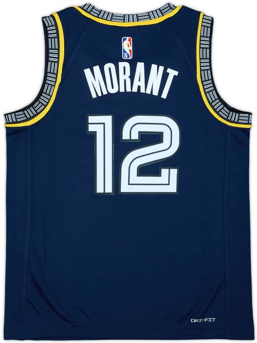 2021-22 Memphis Grizzlies Morant #12 Nike Swingman Alternate Jersey (S.Boys)