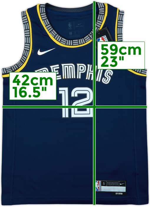 2021-22 Memphis Grizzlies Morant #12 Nike Swingman Alternate Jersey (S.Boys)