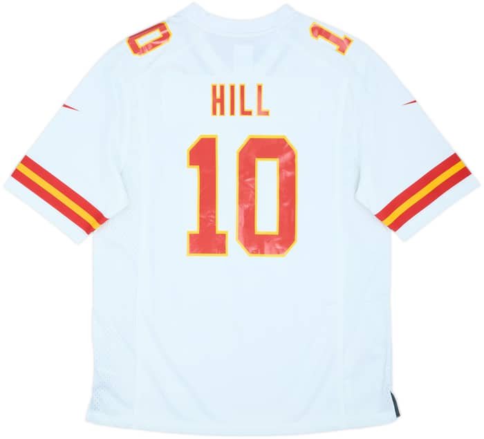 2016-21 Kansas City Chiefs Hill #10 Nike Game Away Jersey (L)