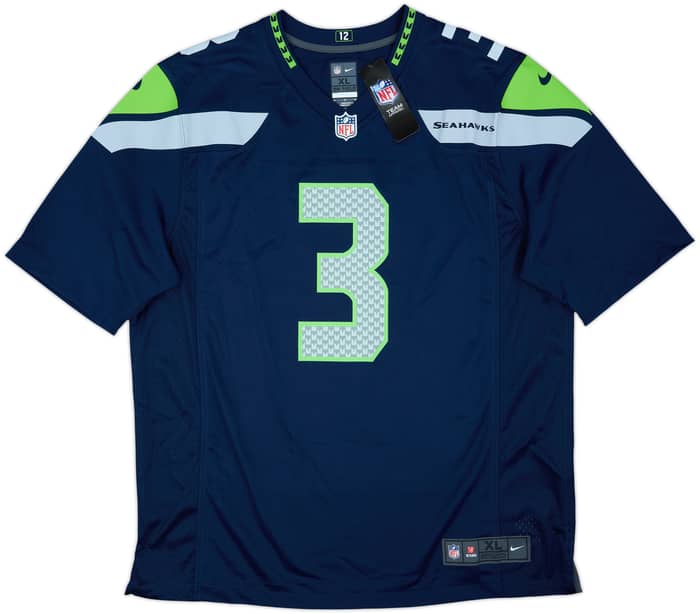 2012-21 Seattle Seahawks Wilson #3 Nike Game Home Jersey (XL)