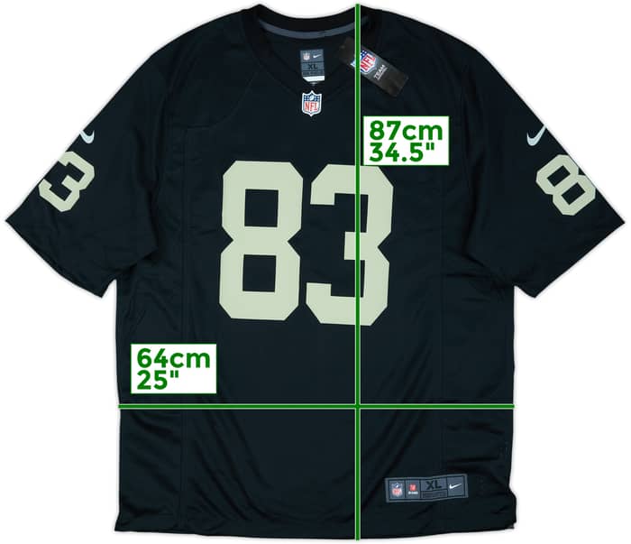 2020-22 Las Vegas Raiders Waller #83 Nike Game Home Jersey (XL)