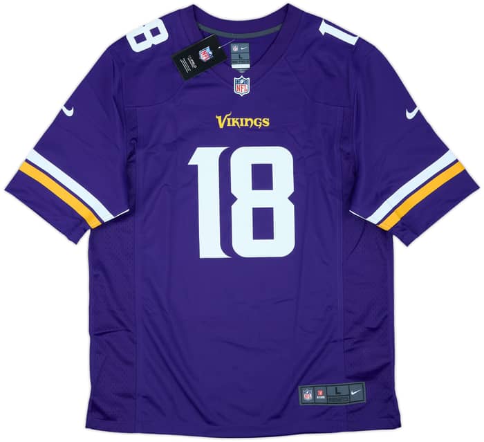 2020-25 Minnesota Vikings Jefferson #18 Nike Game Home Jersey (L)