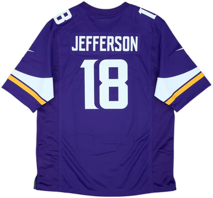 2020-25 Minnesota Vikings Jefferson #18 Nike Game Home Jersey (L)