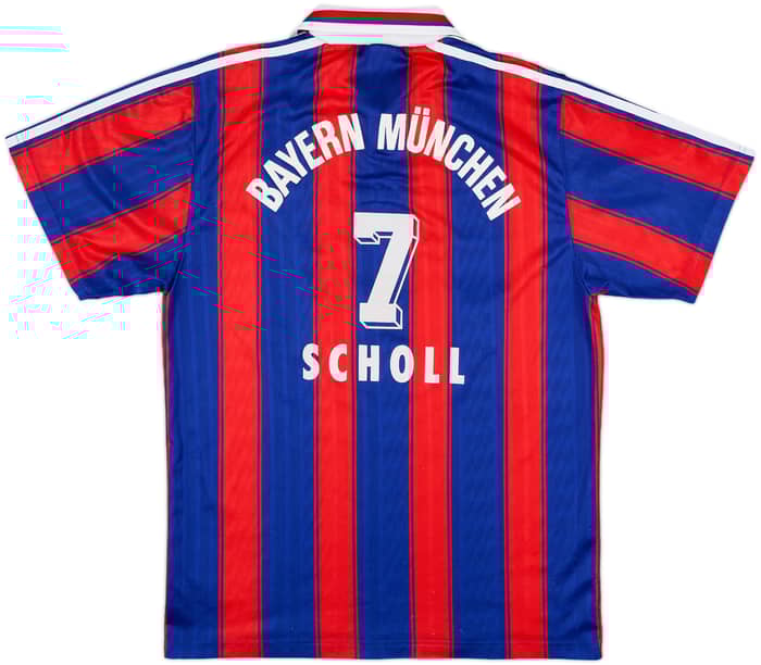 1995-97 Bayern Munich Home Shirt Scholl #7 - 5/10 - (S)