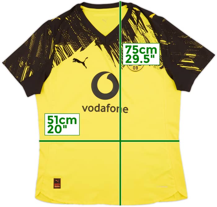 2025-26 Borussia Dortmund Authentic Home Shirt - 8/10 - (L)