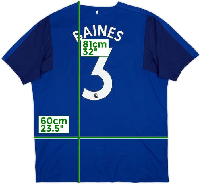 2017-18 Everton Home Shirt Baines #3 - 9/10 - (XXL)