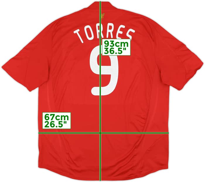 2008-10 Liverpool Home Shirt Torres #9 - 7/10 - (3XL)