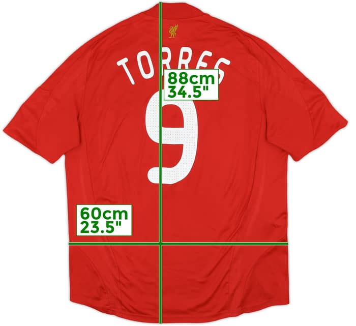 2008-10 Liverpool Home Shirt Torres #9 - 5/10 - (XL)