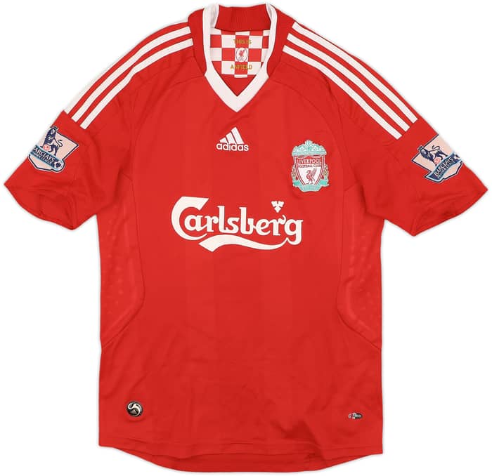 2008-10 Liverpool Home Shirt Gerrard #8 - 6/10 - (S)