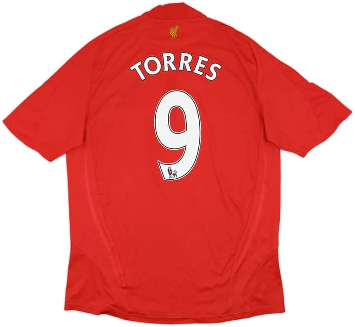 2008-10 Liverpool Home Shirt Torres #9 - 8/10 - (L)