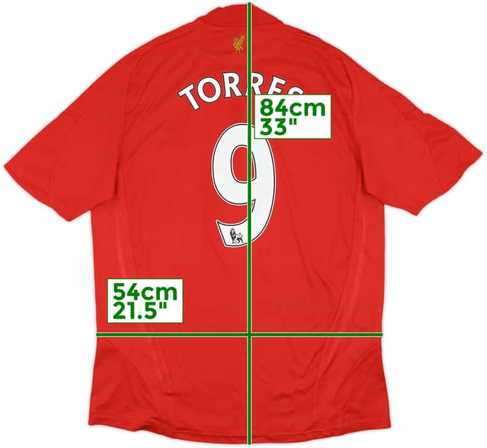2008-10 Liverpool Home Shirt Torres #9 - 8/10 - (L)