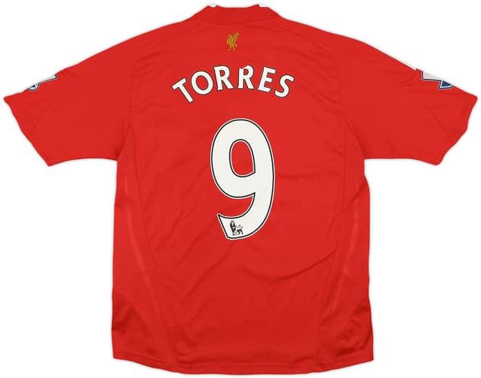 2008-10 Liverpool Home Shirt Torres #9 - 4/10 - (L.Boys)