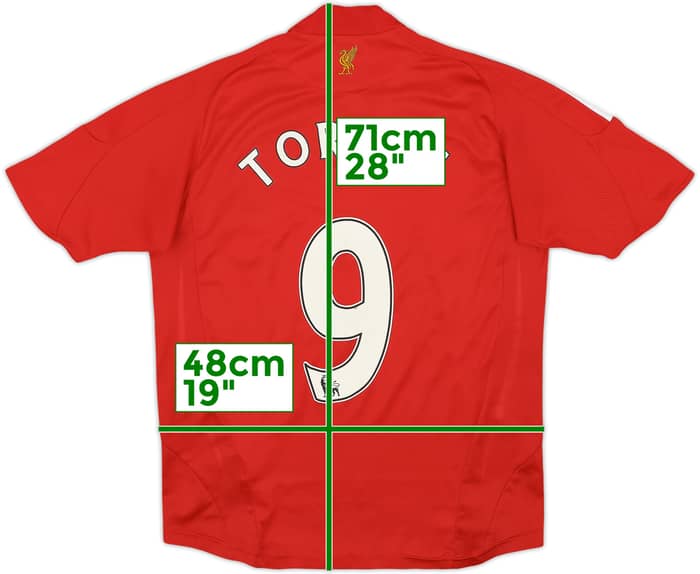2008-10 Liverpool Home Shirt Torres #9 - 8/10 - (L.Boys)