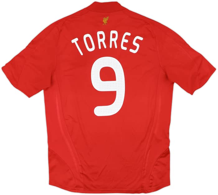 2008-10 Liverpool Home Shirt Torres #9 - 7/10 - (L)