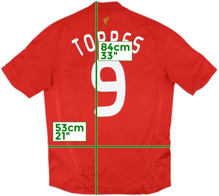 2008-10 Liverpool Home Shirt Torres #9 - 7/10 - (L)