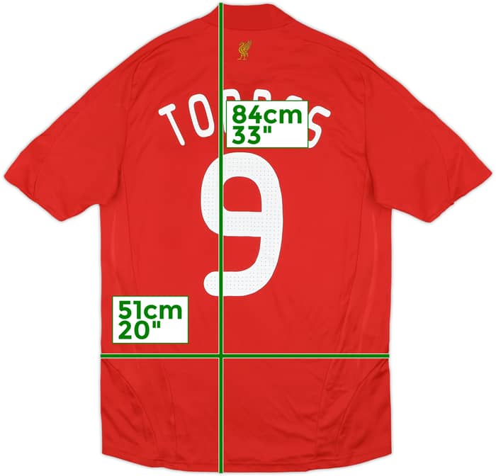 2008-10 Liverpool Home Shirt Torres #9 - 6/10 - (M)