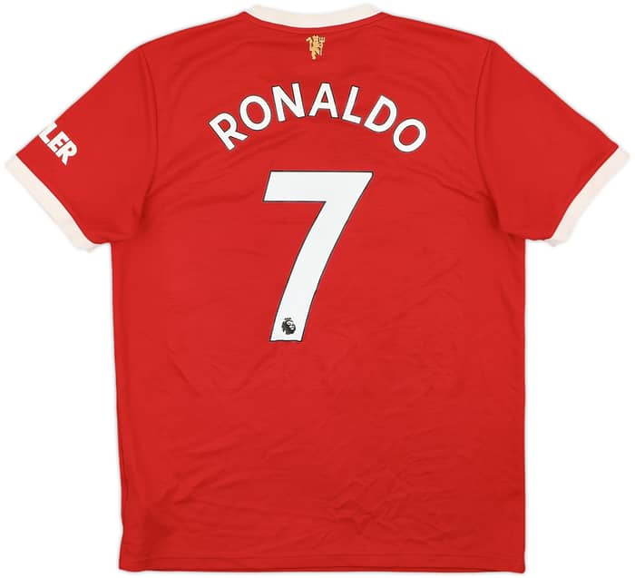 2021-22 Manchester United Home Shirt Ronaldo #7 - 8/10 - (L)