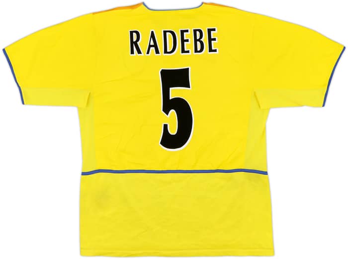 2002-03 Leeds United Away Shirt Radebe #5 - 8/10 - (L)