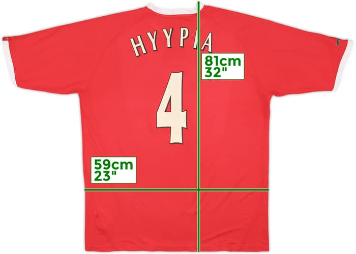 2001-03 Liverpool CL Shirt Hyypia #4 - 7/10 - (XL)