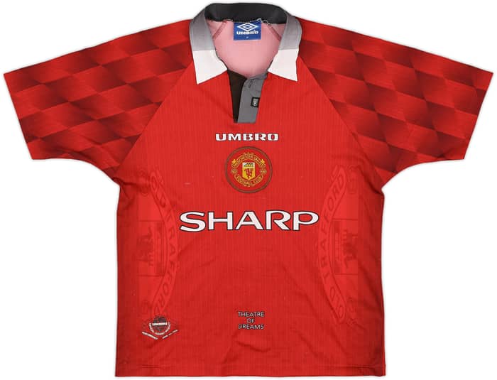 1996-98 Manchester United Home Shirt Cantona #7 - 5/10 - (M)