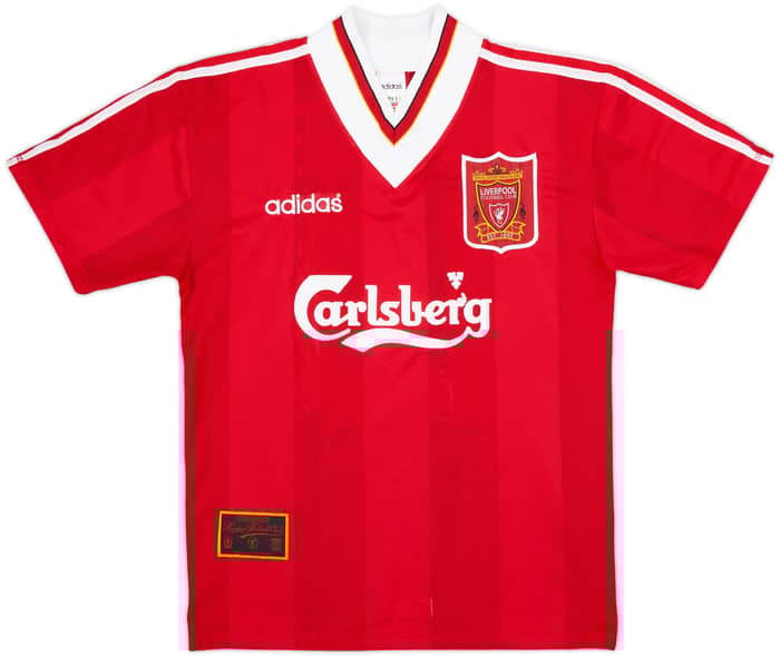 1995-96 Liverpool Home Shirt Barnes #10 - 8/10 - (S)