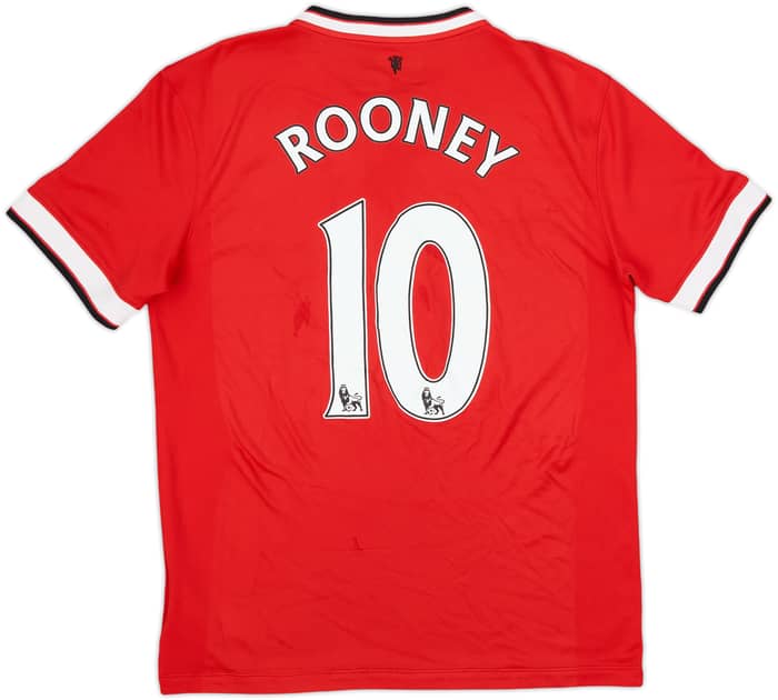2014-15 Manchester United Home Shirt Rooney #10 - 6/10 - (M)