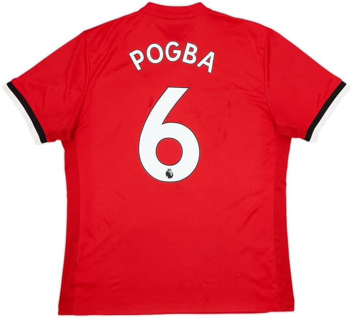2017-18 Manchester United Home Shirt Pogba #6 - 6/10 - (L)