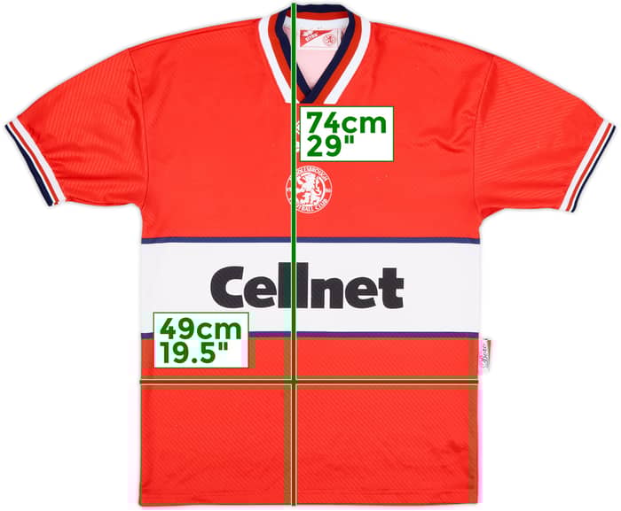1997-98 Middlesbrough Home Shirt - 8/10 - (M)