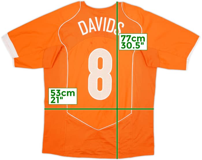 2004-06 Netherlands Home Shirt Davids #8 - 8/10 - (L)