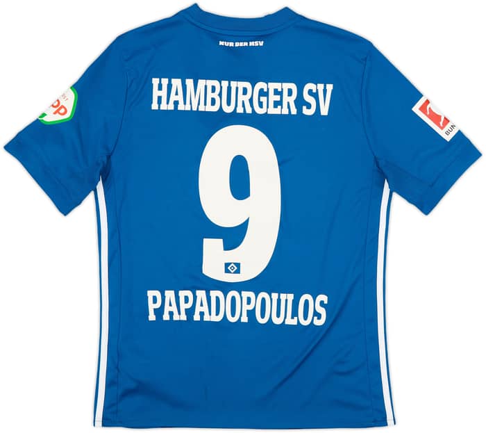 2017-18 Hamburg Away Shirt Papadopoulos #9 - 7/10 - (XL.Boys)