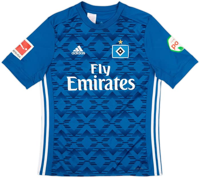 2017-18 Hamburg Away Shirt Papadopoulos #9 - 7/10 - (XL.Boys)