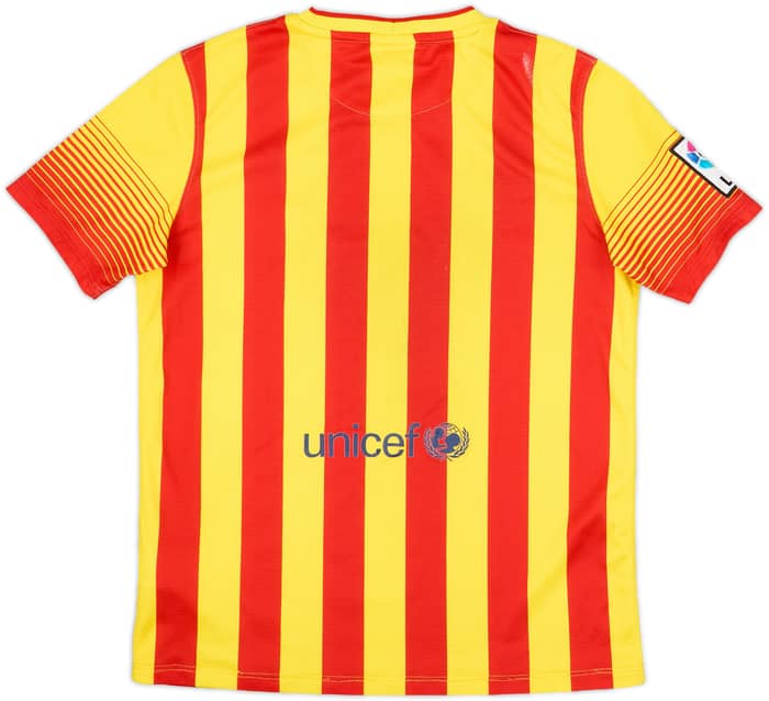 2013-15 Barcelona Away Shirt - 6/10 - (XL.Boys)