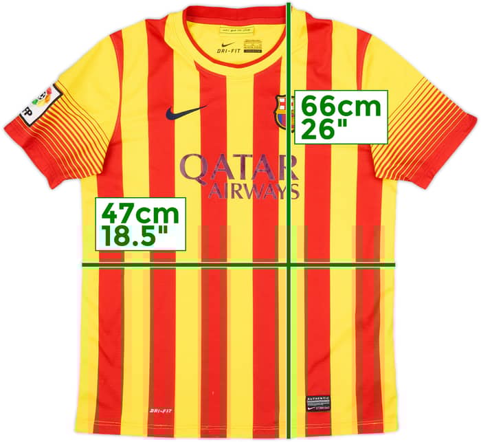 2013-15 Barcelona Away Shirt - 6/10 - (XL.Boys)