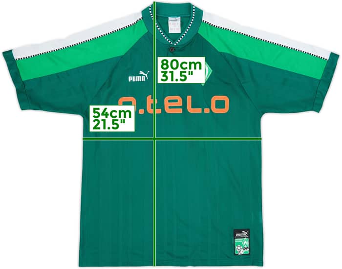 1997-99 Werder Bremen Home Shirt #17 - 6/10 - (L)