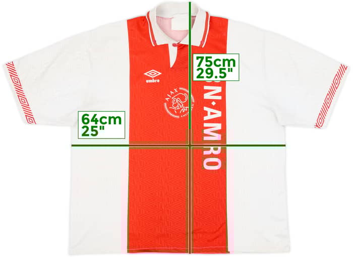 1991-93 Ajax Home Shirt #7 - 5/10 - (XL)