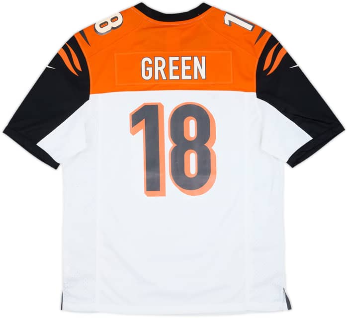 2012-20 Cincinnati Bengals Green #18 Nike Game Away Jersey (L)