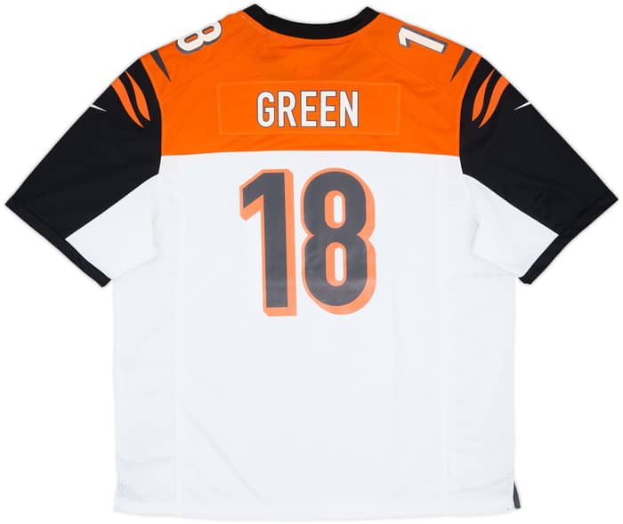2012-20 Cincinnati Bengals Green #18 Nike Game Away Jersey (XXL)