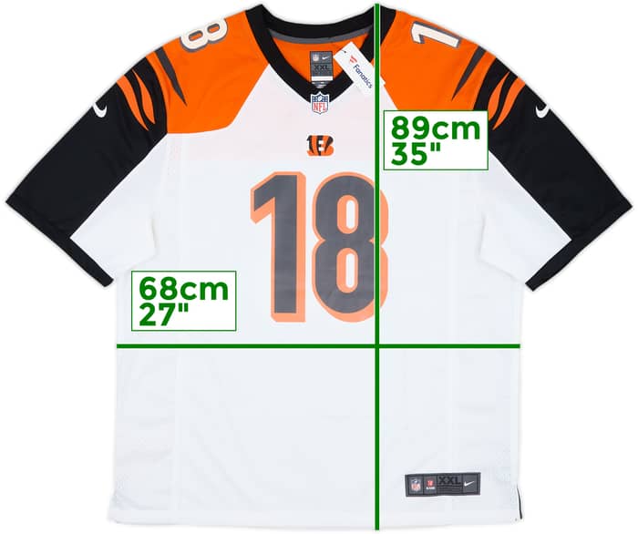 2012-20 Cincinnati Bengals Green #18 Nike Game Away Jersey (XXL)