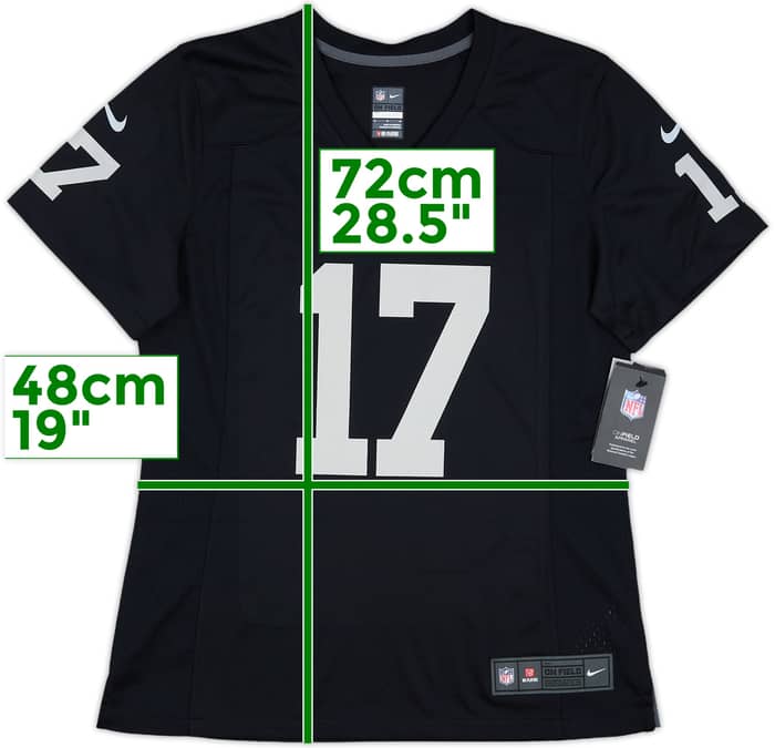 2022-24 Las Vegas Raiders Adams #17 Nike Game Home Jersey Womens (M)