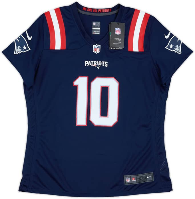 2021-23 New England Patriots Jones #10 Nike Game Home Jersey Womens (XL)